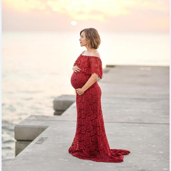 maternity dresses sexemara sheath ruffle collar off shoulder sleeveless maxi long elegant lace dress clothes for pography props, White
maternity dresses sexemara sheath ruffle collar off shoulder sleeveless maxi long elegant lace dress clothes for pography props, White