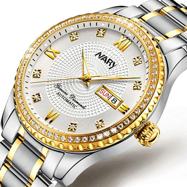fashion watches men's mechanical stainless steel clock male automatic date relogio masculino wac193 wristwatches, Slivery;brown
fashion watches men's mechanical stainless steel clock male automatic date relogio masculino wac193 wristwatches, Slivery;brown