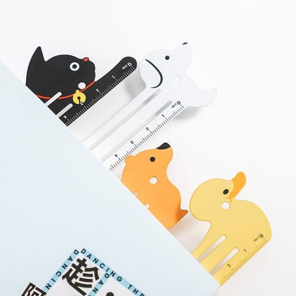 bookmark cartoon metal ruler school student supply book holder clip measuring scale drawing tool