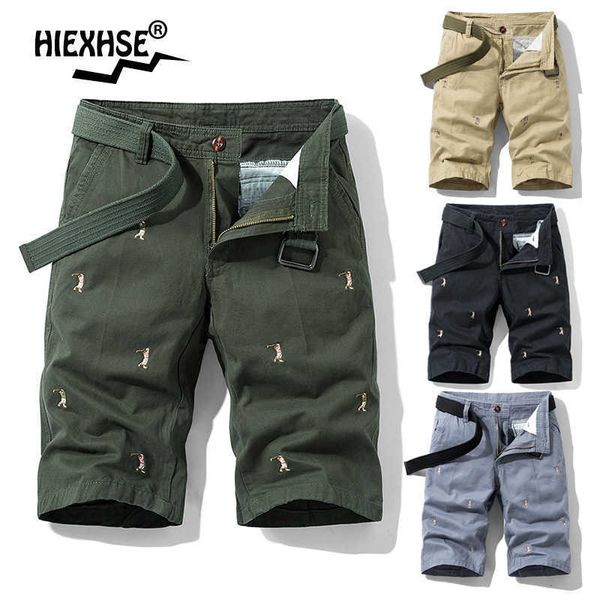 men solid color embroidery pattern golf boy cargo shorts cotton summer outdoor casual bermuda overalls 210714, White;black
men solid color embroidery pattern golf boy cargo shorts cotton summer outdoor casual bermuda overalls 210714, White;black