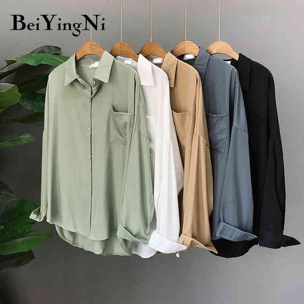 long sleeve shirts womens solid color vintage pocket blouses female harajuku blusas ladies women 210427, White
long sleeve shirts womens solid color vintage pocket blouses female harajuku blusas ladies women 210427, White