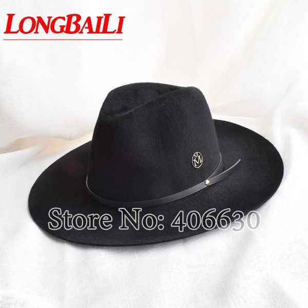 stingy brim hats winter elegant black wide wool felt fedoras for women chapeau feminino female sun caps swdw012, Blue;gray
stingy brim hats winter elegant black wide wool felt fedoras for women chapeau feminino female sun caps swdw012, Blue;gray