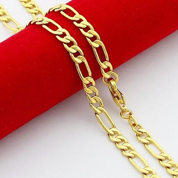 pendant necklaces fashion men's / women's yellow gold chain necklace 24k plating hiphop rap figaro jewelry gift high quality, Silver
pendant necklaces fashion men's / women's yellow gold chain necklace 24k plating hiphop rap figaro jewelry gift high quality, Silver
