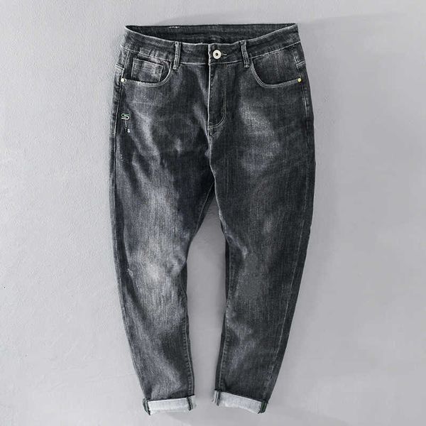 men's jeans primavera e vero tornozelo-comprimento estiramento algodo de brim masculino marca casual calas para homem preto roupas 8kgn, Blue
men's jeans primavera e vero tornozelo-comprimento estiramento algodo de brim masculino marca casual calas para homem preto roupas 8kgn, Blue