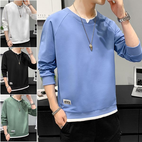 long men's round sve ne t-shirt 2021 spring and autumn fashion trend loose youth bottomed sweater men, Black
long men's round sve ne t-shirt 2021 spring and autumn fashion trend loose youth bottomed sweater men, Black