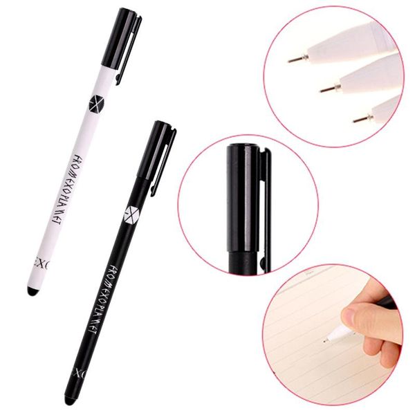 pcs kawaii star exo black ink gel pen white color fans collection gift school office supplies pens
pcs kawaii star exo black ink gel pen white color fans collection gift school office supplies pens