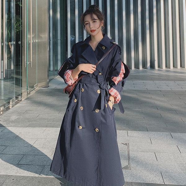 women's trench coats coat for women fashion splice plaid plus size double breasted long windbreaker overcoat female elegant korean oute, Tan;black
women's trench coats coat for women fashion splice plaid plus size double breasted long windbreaker overcoat female elegant korean oute, Tan;black