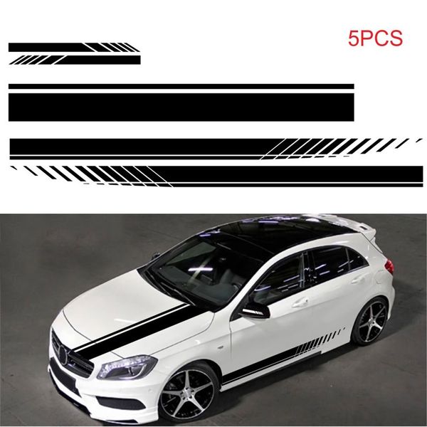 5pcs/set racing stripes personality modified body stickers car decals 
5pcs/set racing stripes personality modified body stickers car decals