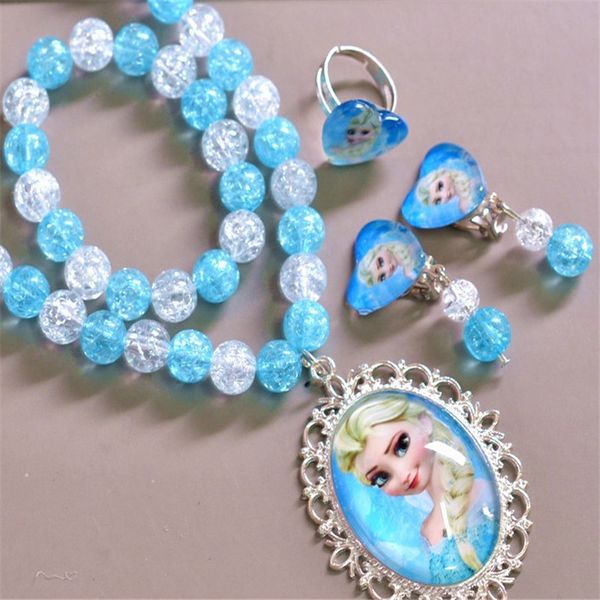 5pcs children's jewelry set(necklace,rings,bracelet earrings)plastic pearl cartoon necklaces for girl's birthday gift, Silver
5pcs children's jewelry set(necklace,rings,bracelet earrings)plastic pearl cartoon necklaces for girl's birthday gift, Silver