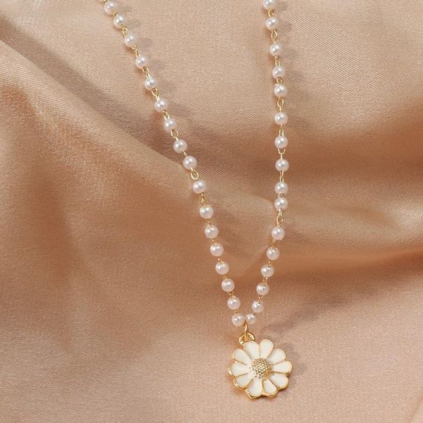 pendant necklaces nanny 2021 fashion korean pearl necklace cute flower lady jewelry gift girl, Silver
pendant necklaces nanny 2021 fashion korean pearl necklace cute flower lady jewelry gift girl, Silver