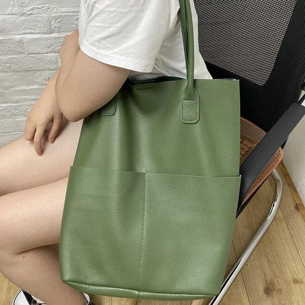 evening bags leather tote bag women's one shoulder portable shopping art