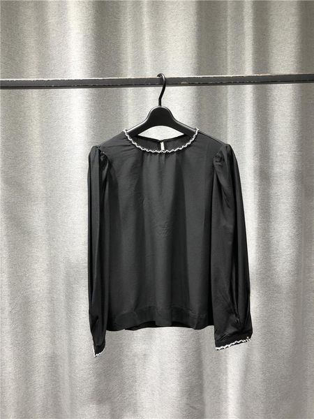 tshirt women fashion pure silk round neck long sleeve pullover 2021 style in spring and summer beaded neckline cuffs women's t-shirt, White
tshirt women fashion pure silk round neck long sleeve pullover 2021 style in spring and summer beaded neckline cuffs women's t-shirt, White