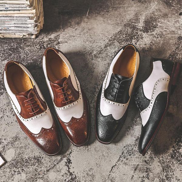 dress shoes men handmade brogue style paty leather wedding flats oxfords formal, Black
dress shoes men handmade brogue style paty leather wedding flats oxfords formal, Black