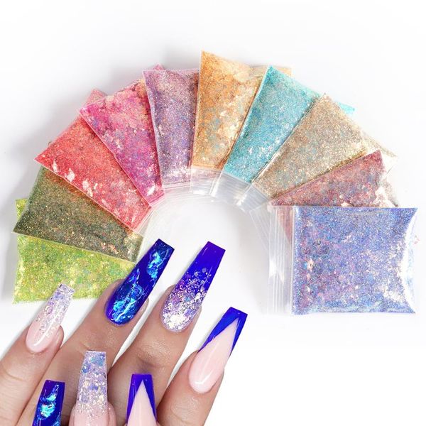 nail glitter 10g/bag holographic mermaid sequins sparkly mixed hexagonal uv gel varnish tips powder for diy manicure decoration, Silver;gold
nail glitter 10g/bag holographic mermaid sequins sparkly mixed hexagonal uv gel varnish tips powder for diy manicure decoration, Silver;gold