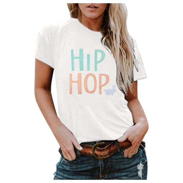 t-shirts ladies fashion easter personalise letter print round neck loose short sleeve unique design graphic t shirts manga corta women', White
t-shirts ladies fashion easter personalise letter print round neck loose short sleeve unique design graphic t shirts manga corta women', White