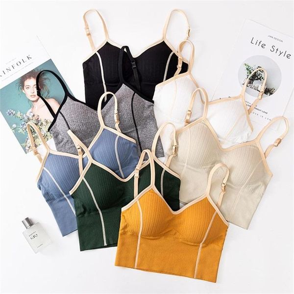 bralette active bra for women seamless padded lingerie cotton wireless long brassiere u type backless bras gym clothing, White;black
bralette active bra for women seamless padded lingerie cotton wireless long brassiere u type backless bras gym clothing, White;black