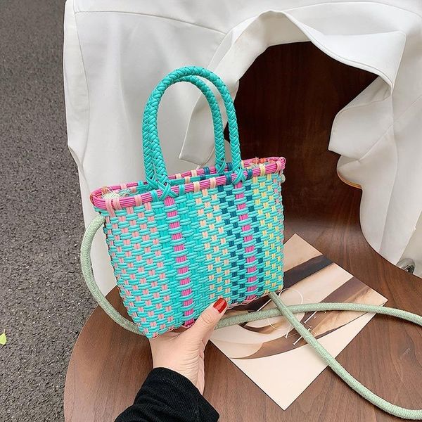 vegetable basket bag 2021 crash-color woven fashion texture one-shoulder stiletto handbags women bags designer shoulder
vegetable basket bag 2021 crash-color woven fashion texture one-shoulder stiletto handbags women bags designer shoulder