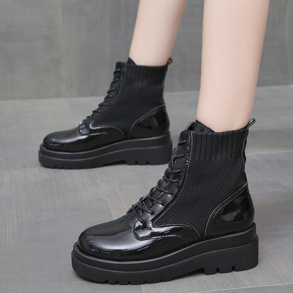 boots thick-soled female british style student all-match short 2021 autumn single breathable thin section, Black
boots thick-soled female british style student all-match short 2021 autumn single breathable thin section, Black