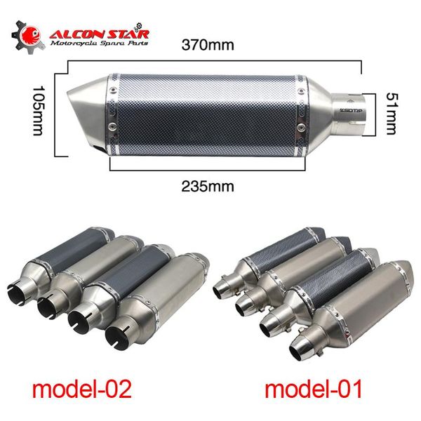motorcycle exhaust system alconstar- 51mm motocross ak yoshimura muffler pipe with db killer escape moto cafe racer dirt bike
motorcycle exhaust system alconstar- 51mm motocross ak yoshimura muffler pipe with db killer escape moto cafe racer dirt bike