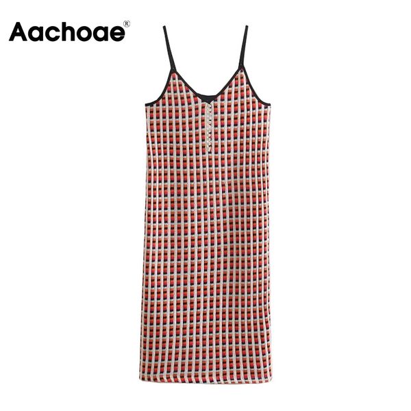 summer v neck knitted spaghetti strap dresses women plaid sleeveless backless vintage midi dress casual sundress 210413, Black;gray
summer v neck knitted spaghetti strap dresses women plaid sleeveless backless vintage midi dress casual sundress 210413, Black;gray