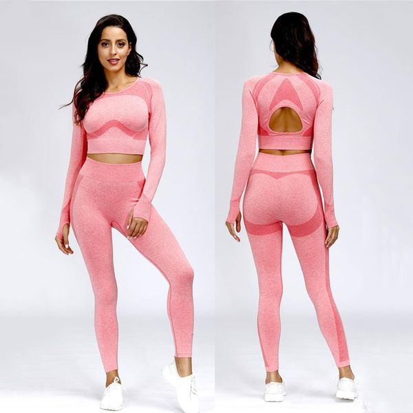 yoga outfit 2021 women seamless gym sports suit set for fitness workout clothes woman long sleeve crop sport
yoga outfit 2021 women seamless gym sports suit set for fitness workout clothes woman long sleeve crop sport