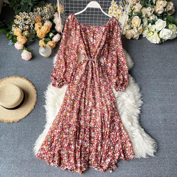 casual dresses women retro flowers print long sleeve square neck high waist thin dress lady vestidos de fiesta clothes l290, Black;gray
casual dresses women retro flowers print long sleeve square neck high waist thin dress lady vestidos de fiesta clothes l290, Black;gray