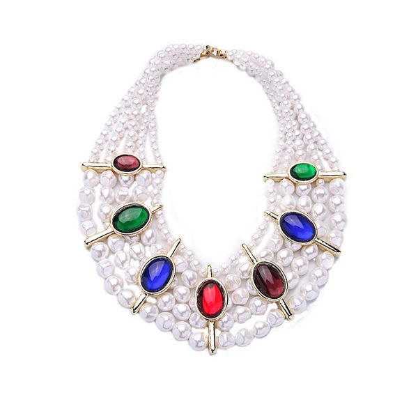 shi jie designer noble big necklace collar imitation simulated pearl choker resin acrylic colorful necklaces pendant, Silver
shi jie designer noble big necklace collar imitation simulated pearl choker resin acrylic colorful necklaces pendant, Silver