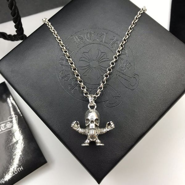Necklace Croix Skull Pendant Personality Dark Face Bone Hip Hop Men's and Women's, Silver
Necklace Croix Skull Pendant Personality Dark Face Bone Hip Hop Men's and Women's, Silver