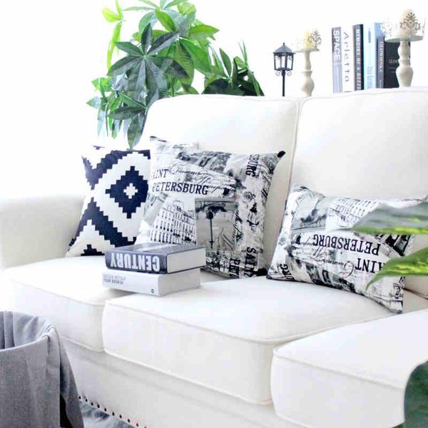 30x50/45/50cm retro city street sence printed pillow cover post-modern cushion black white pillowcase home decor cushion/decorative
30x50/45/50cm retro city street sence printed pillow cover post-modern cushion black white pillowcase home decor cushion/decorative