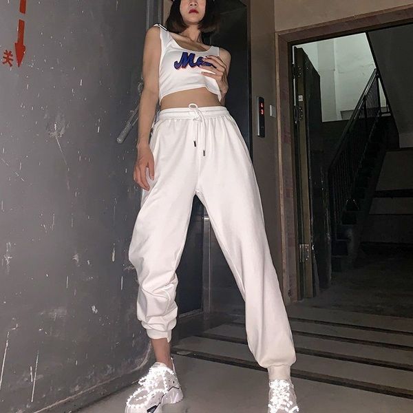 women's jeans streetwear high waist cargo pants black white sweatpants ankle banded loose casual harem joggers sweat c8f5, Blue
women's jeans streetwear high waist cargo pants black white sweatpants ankle banded loose casual harem joggers sweat c8f5, Blue