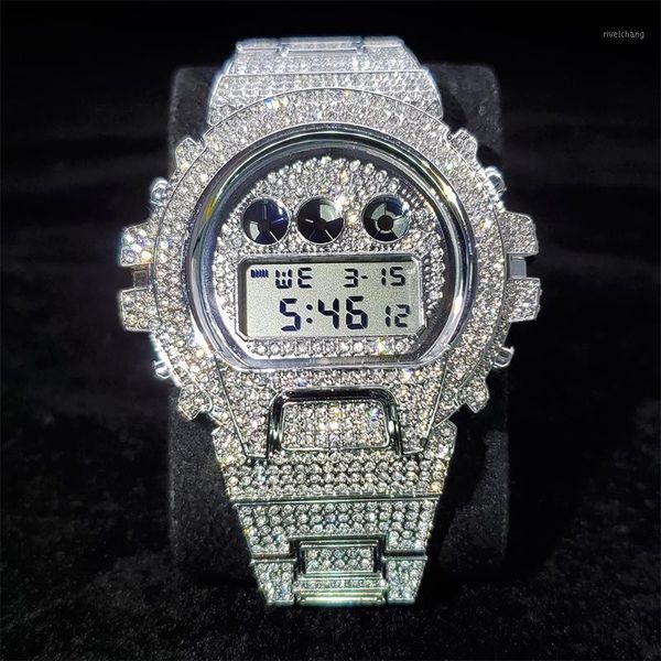 hip hop man's watch high-quality electronic watches for man fashion super cool water resistant wedding wristwatch men wristwatches, Slivery;brown
hip hop man's watch high-quality electronic watches for man fashion super cool water resistant wedding wristwatch men wristwatches, Slivery;brown