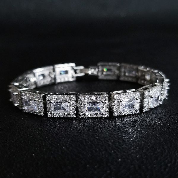 2020 new 18cm luxury princess silver color on hand bracelet bangle for women anniversary gift jewelry bulk sell moonso, Black
2020 new 18cm luxury princess silver color on hand bracelet bangle for women anniversary gift jewelry bulk sell moonso, Black