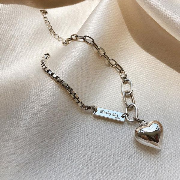 vintage handmade love heart bracelet for women lucky girl letter tag chain hand jewelry party gift charm bracelets, Golden;silver
vintage handmade love heart bracelet for women lucky girl letter tag chain hand jewelry party gift charm bracelets, Golden;silver