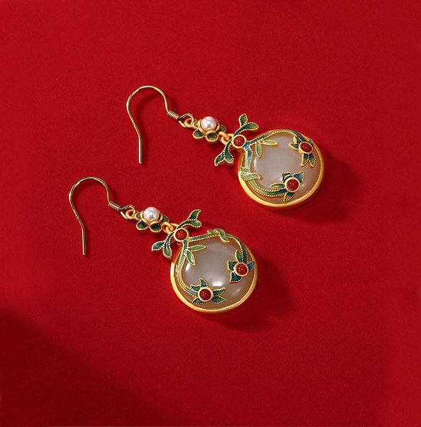 dangle & chandelier black angel ladies retro elegant flowers painting enamel inlaid kan jade long drop earrings for women vintage jewelry, Silver
dangle & chandelier black angel ladies retro elegant flowers painting enamel inlaid kan jade long drop earrings for women vintage jewelry, Silver