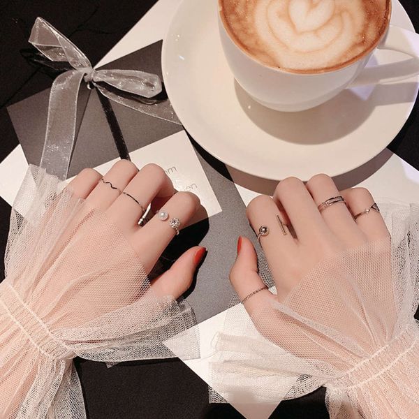 net red with ins cross women's japanese and korean simple haoshi new index finger tail set ring, Black
net red with ins cross women's japanese and korean simple haoshi new index finger tail set ring, Black
