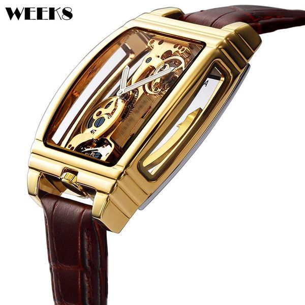 wristwatches turbullion automatic mechanical watch for men luxury gold skeleton transparent dial golden case wristwatch selfwind male clock, Slivery;brown
wristwatches turbullion automatic mechanical watch for men luxury gold skeleton transparent dial golden case wristwatch selfwind male clock, Slivery;brown
