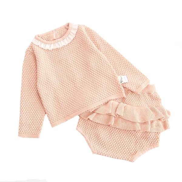 autumn pink knitted baby clothes sweater girls sets ruffles long sleeve sweater+pp short 2pcs kids suits 210417, White
autumn pink knitted baby clothes sweater girls sets ruffles long sleeve sweater+pp short 2pcs kids suits 210417, White