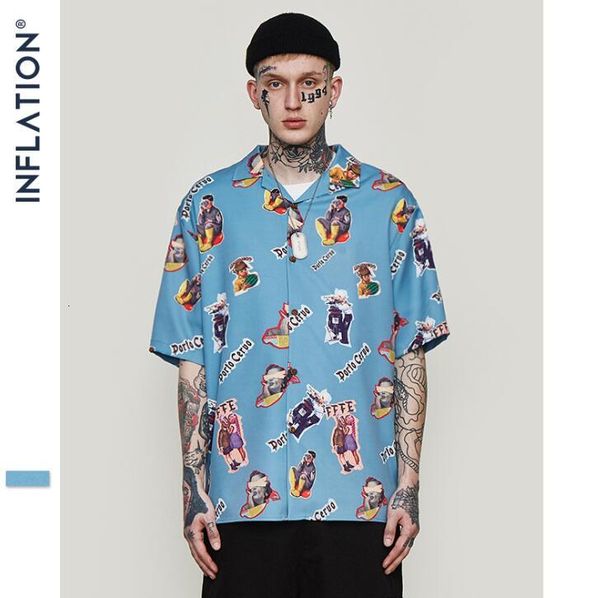 retro summer men loose spoof character full version digital print short sleeve shirt, White;black
retro summer men loose spoof character full version digital print short sleeve shirt, White;black