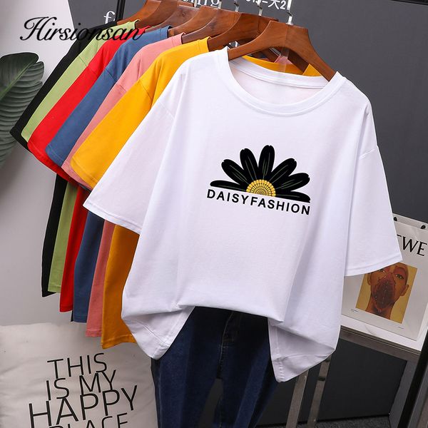 2021hirsionsan daisy printed t shirt women new korean fashion o neck tshirts 100% cotton tees vintage graphic girls, White
2021hirsionsan daisy printed t shirt women new korean fashion o neck tshirts 100% cotton tees vintage graphic girls, White