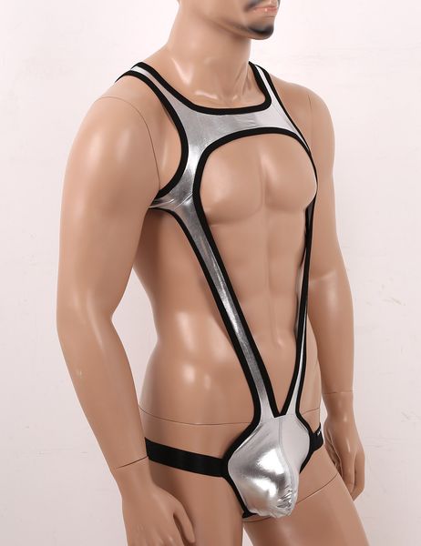 Open Butt Mens Shiny Metallic Pole Dance Clubwear Bulge Pouch Jockstrap Wrestling Singlet Leotard Mankini Bodysuit Underwear, Black;white
Open Butt Mens Shiny Metallic Pole Dance Clubwear Bulge Pouch Jockstrap Wrestling Singlet Leotard Mankini Bodysuit Underwear, Black;white