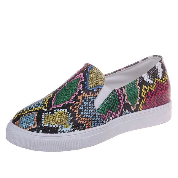 woman snake print sneakers vulcanized women slip on ladies elastic band platform flats female mix color casual shoes plus size
woman snake print sneakers vulcanized women slip on ladies elastic band platform flats female mix color casual shoes plus size
