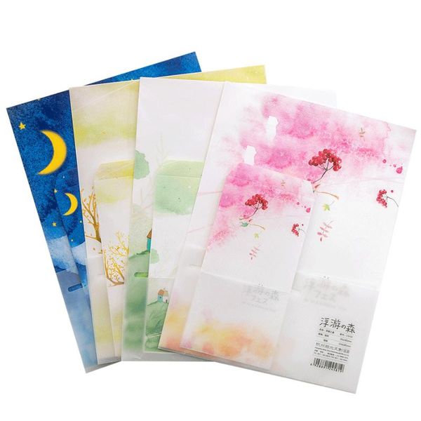 9pcs/set 3 envelopes+6 writting paper floating forest series envelope for gift korean stationery packing bags
9pcs/set 3 envelopes+6 writting paper floating forest series envelope for gift korean stationery packing bags