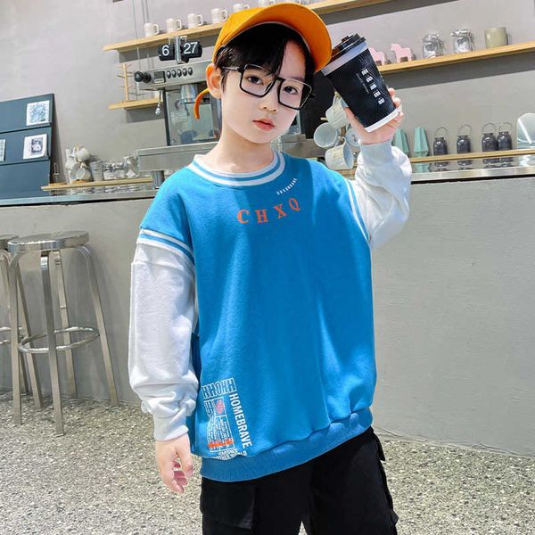 spring kids boys black sweatshirts cotton teenager letter print sport coat autumn children fake two o-neck loose 5 7 9 11 y g0917
spring kids boys black sweatshirts cotton teenager letter print sport coat autumn children fake two o-neck loose 5 7 9 11 y g0917