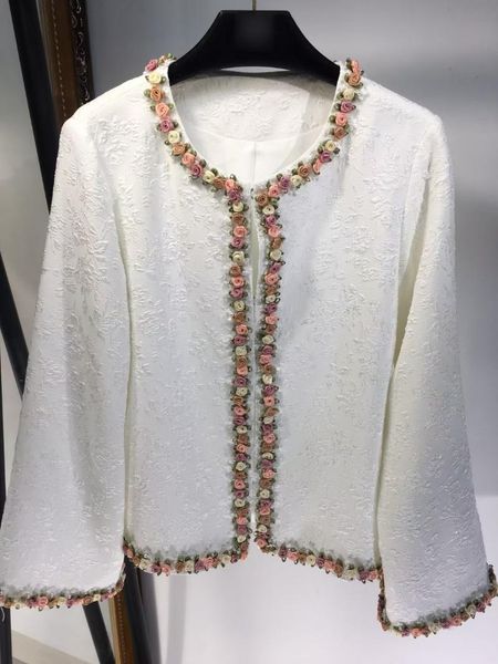 women's jackets 2021 product labor-intensive beaded flower jacquard jacket high street fashion casual elegant ladies top, Black;brown
women's jackets 2021 product labor-intensive beaded flower jacquard jacket high street fashion casual elegant ladies top, Black;brown