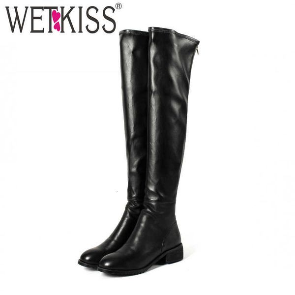 wetkiss winter thick heels over the knee boots round toe zip footwear long female boot leather fashion casual shoes woman 210630, Black
wetkiss winter thick heels over the knee boots round toe zip footwear long female boot leather fashion casual shoes woman 210630, Black
