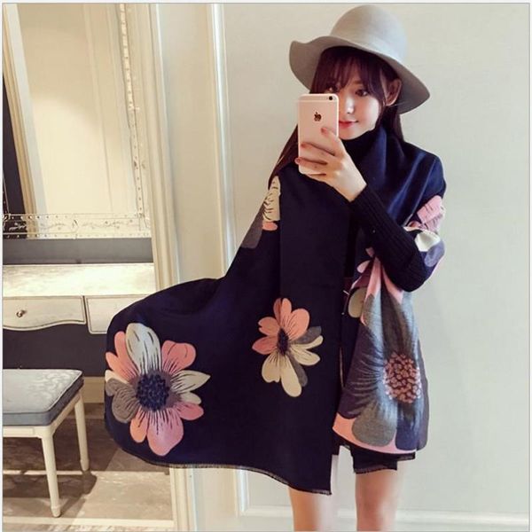 scarves women scarf winter autumn woman wrap shawl thick women's floral warm cotton cashmere wool blended brushed poncho, Blue;gray
scarves women scarf winter autumn woman wrap shawl thick women's floral warm cotton cashmere wool blended brushed poncho, Blue;gray