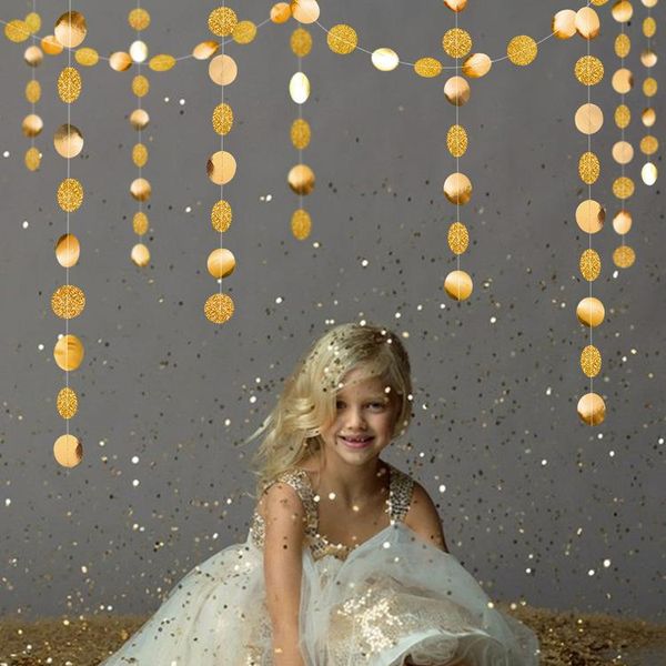 party decoration 4m 57pcs gold silver round shape flash banner paper garland for wedding birthday baby shower curtain home
party decoration 4m 57pcs gold silver round shape flash banner paper garland for wedding birthday baby shower curtain home