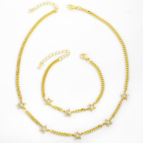 pendant necklaces gold thin cuban link chain star charms necklace for women crystal tennis wholesale jewelry collares de mujer nket78, Silver
pendant necklaces gold thin cuban link chain star charms necklace for women crystal tennis wholesale jewelry collares de mujer nket78, Silver