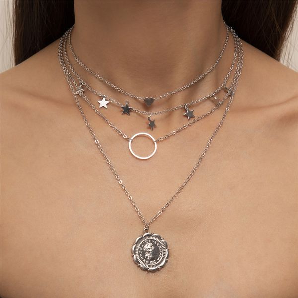 relief portrait retro heart star pendant necklaces european women multi layer circle ring clavicle chain alloy lovers dress gold silver neck
relief portrait retro heart star pendant necklaces european women multi layer circle ring clavicle chain alloy lovers dress gold silver neck