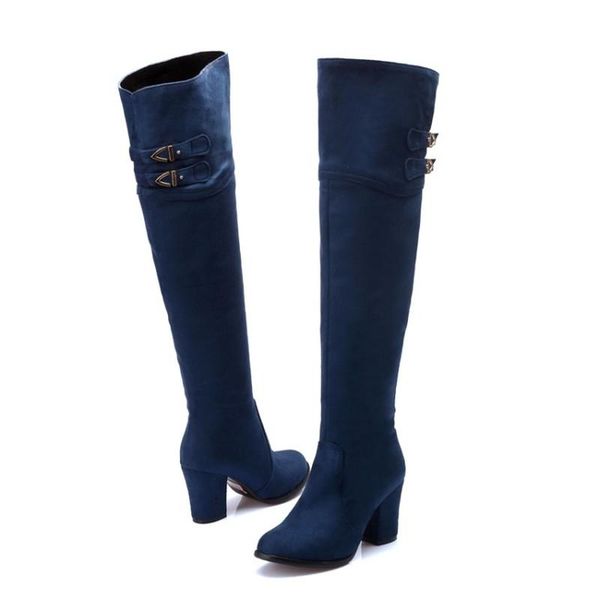 boots women's over-the-knee with thick heels (8cm) in single colour, size 32-54 722-2, Black
boots women's over-the-knee with thick heels (8cm) in single colour, size 32-54 722-2, Black